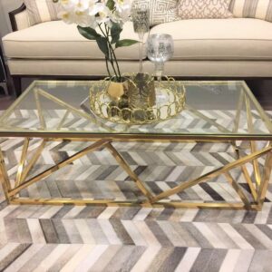 Sydney Golden Stainless Steel Coffee Table