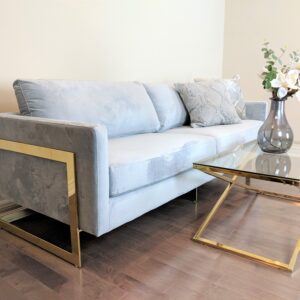 Monto Mid Century Velvet Upholstered Sofa